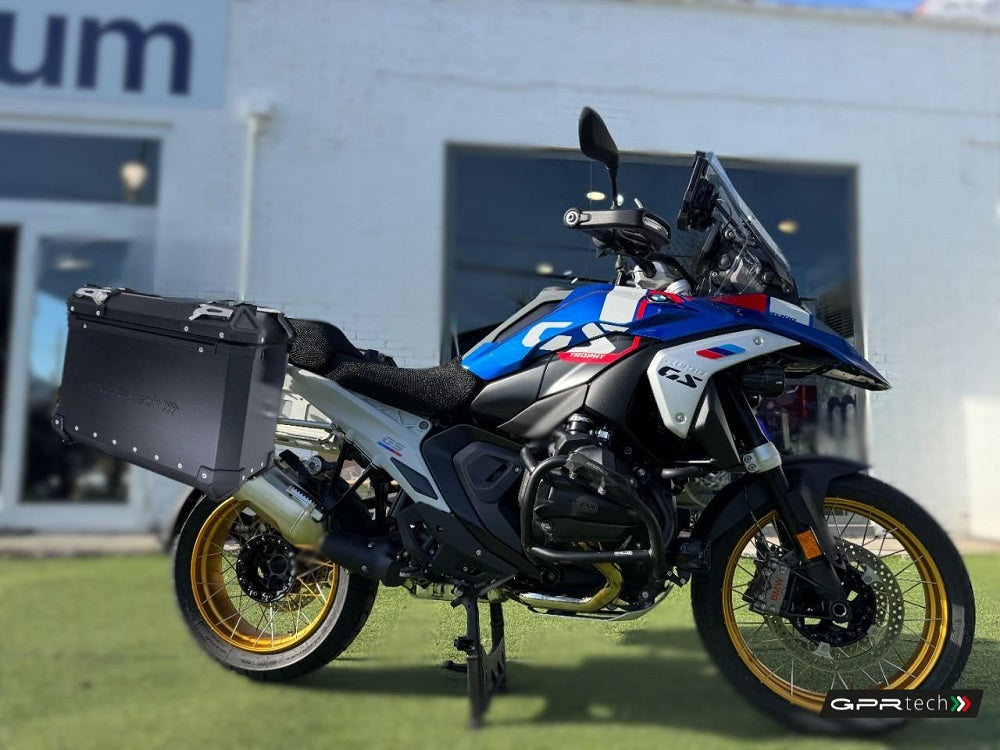 GPR Tech 38L + 38L Aluminium Side Case Set with Pannier Rack - BMW R 1300 GS Adventure (2024–2026) - Black - image 2