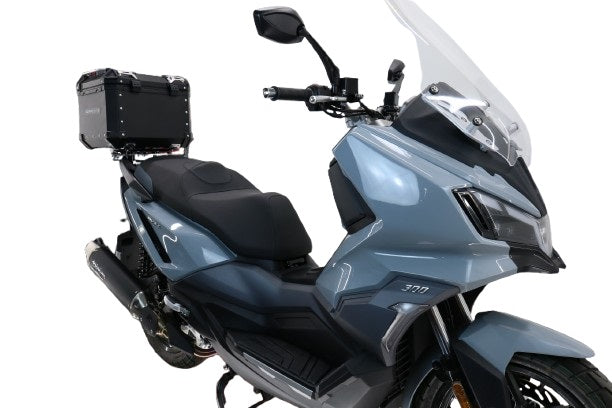 GPR Tech Alpi-Tech 26L Aluminium Top Case with Specific Fitting Plate - SYM ADX 300 (2024–2026) - Black - image 2