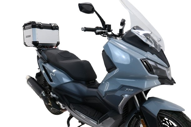 GPR Tech Alpi-Tech 35L Aluminium Top Case with Specific Fitting Plate - SYM ADX 300 (2024–2026) - Silver - image 2