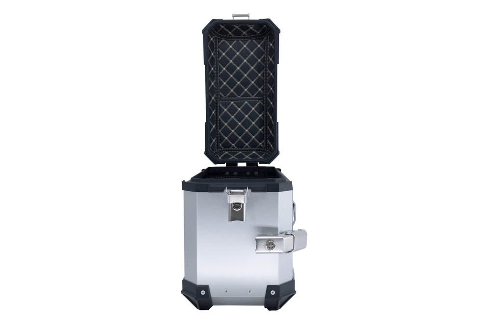 GPR Tech 38L + 38L Aluminium Side Case Set with Pannier Rack - Benelli TRK 502 (2017–2020) - Silver - image 7