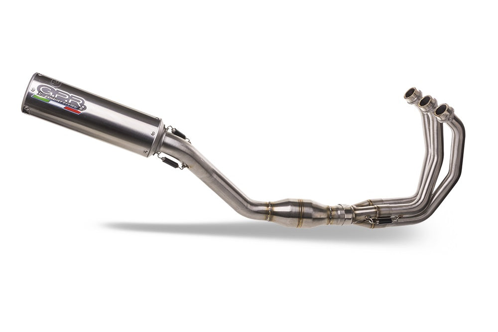 GPR exhaust Yamaha XSR900 2022-2025, M3 Inox , full system exhaust legal for UK and non-EU countries including removable db killer - GPR Exhausts