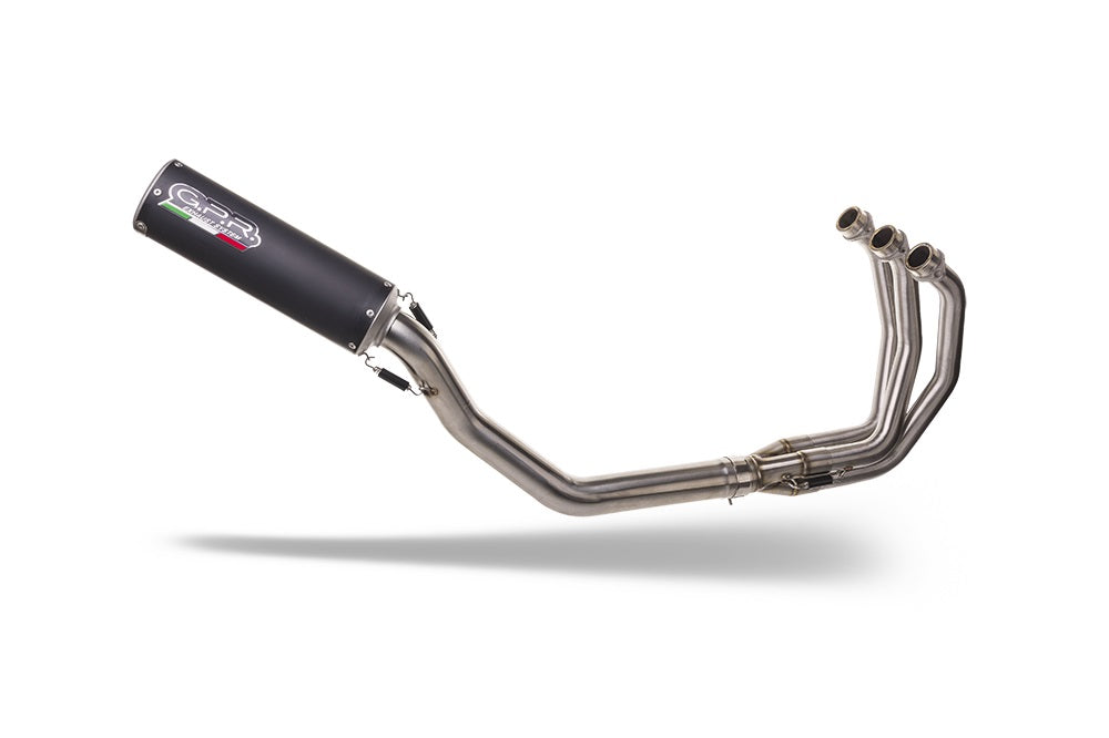 GPR exhaust Triumph Trident 660 2021-2024, M3 Black Titanium, full system exhaust legal for UK and non-EU countries including removable db killer - GPR Exhausts