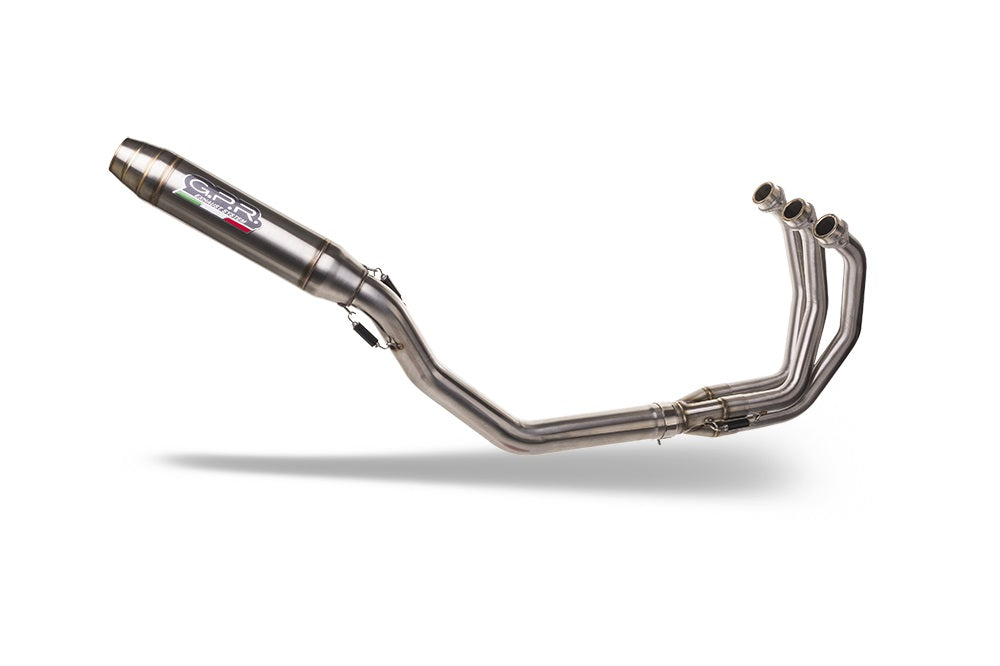 GPR exhaust Triumph Daytona 660 2023-2025, Deeptone Inox, full system exhaust legal for UK and non-EU countries including removable db killer - GPR Exhausts