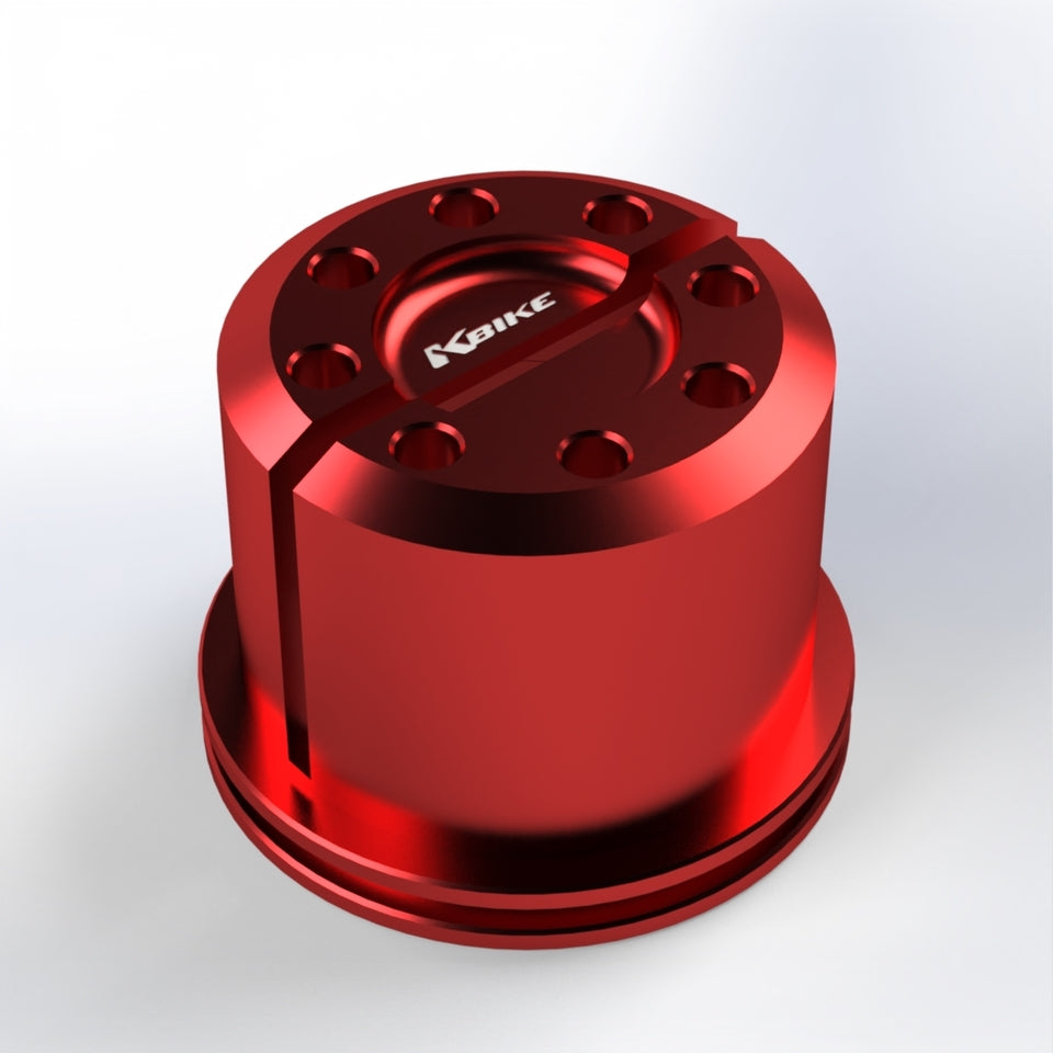 Kbike Steering Stem Nut Short Version for Ducati – Red