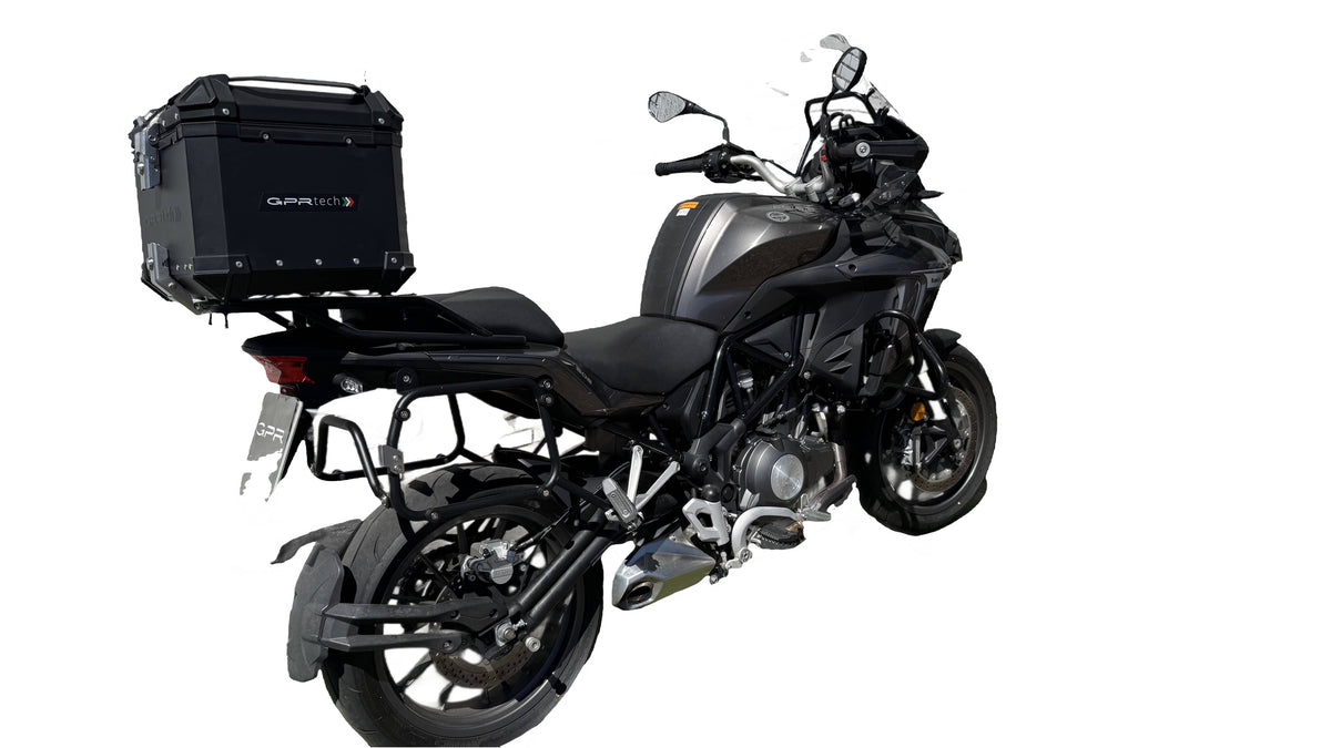 GPR Tech Alpi-Tech 35L Aluminium Top Case with Specific Fitting Plate - Benelli TRK 502 (2017–2020) - Black - image 4