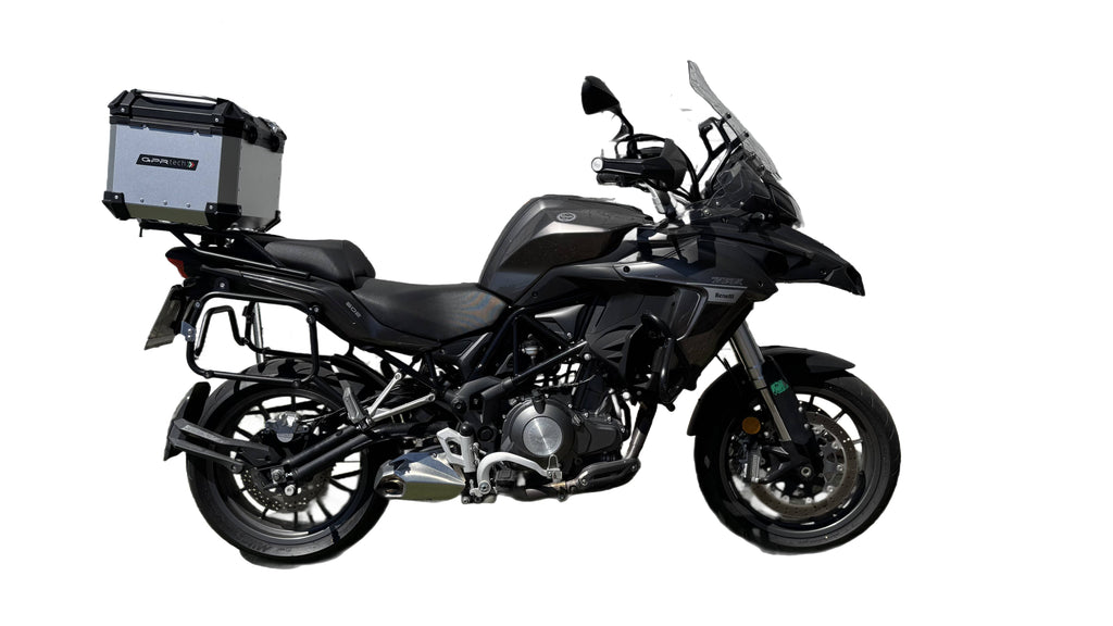 GPR Tech Alpi-Tech 35L Aluminium Top Case with Specific Fitting Plate - Benelli TRK 502 (2017–2020) - Silver
