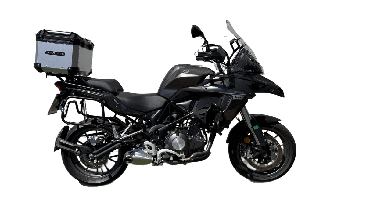 GPR Tech Alpi-Tech 35L Aluminium Top Case with Specific Fitting Plate - Benelli TRK 502 (2017–2020) - Silver