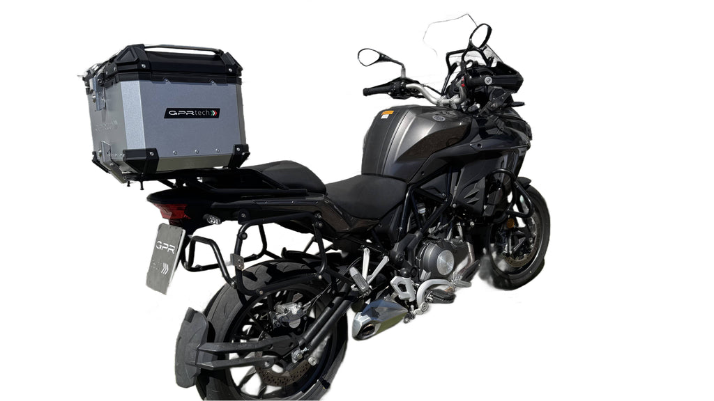 GPR Tech Alpi-Tech 35L Aluminium Top Case with Specific Fitting Plate - Benelli TRK 502 (2017–2020) - Silver - image 5