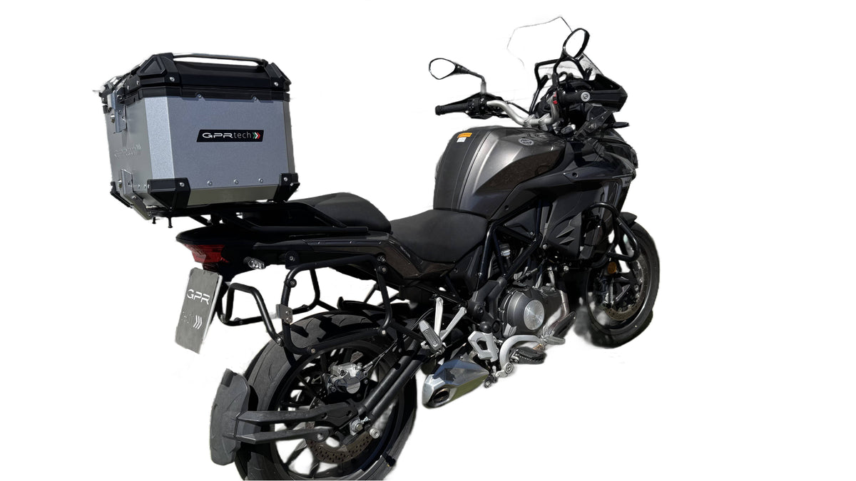 GPR Tech Alpi-Tech 35L Aluminium Top Case with Specific Fitting Plate - Benelli TRK 502 (2017–2020) - Silver - image 5