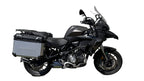 GPR Tech 38L + 38L Aluminium Side Case Set with Pannier Rack - Benelli TRK 502 (2017–2020) - Silver