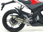 Arrow Yamaha YZF-R125 Full System Exhaust 2008-2013 – Street Thunder Aluminium Catalytic