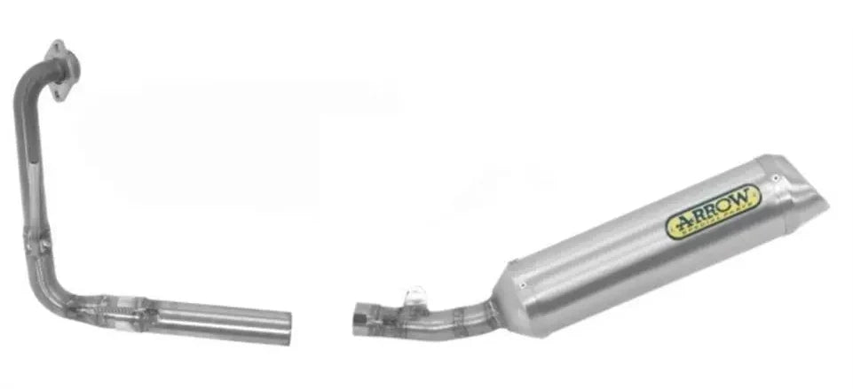 Arrow Yamaha YZF-R125 Full System Exhaust 2008-2013 – Street Thunder Aluminium Catalytic