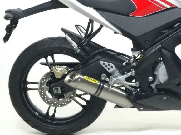 Arrow Yamaha YZF-R125 Full System Exhaust 2014-2016 – Street Thunder Aluminium Catalytic