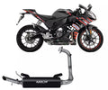 Arrow road use for APRILIA RS 125 Full System Exhaust 2025-2026 – Thunder Black Aluminium