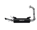 Arrow road use for APRILIA RS 125 Full System Exhaust 2025-2026 – Thunder Black Aluminium