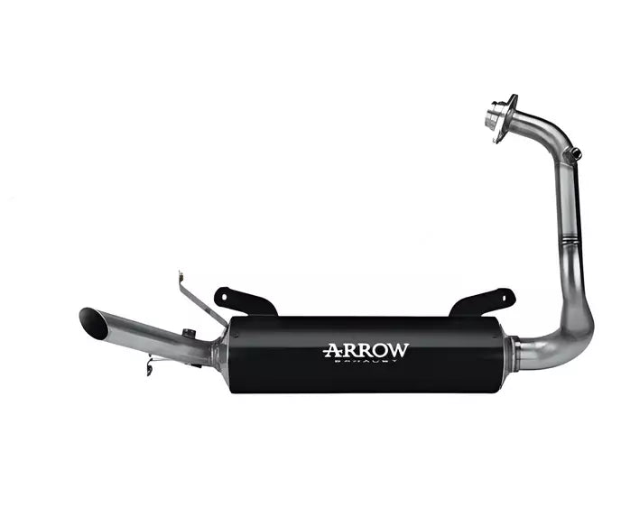 Arrow road use for APRILIA RS 125 Full System Exhaust 2025-2026 – Thunder Black Aluminium