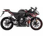 Arrow road use for APRILIA RS 125 Full System Exhaust 2025-2026 – Thunder Black Aluminium