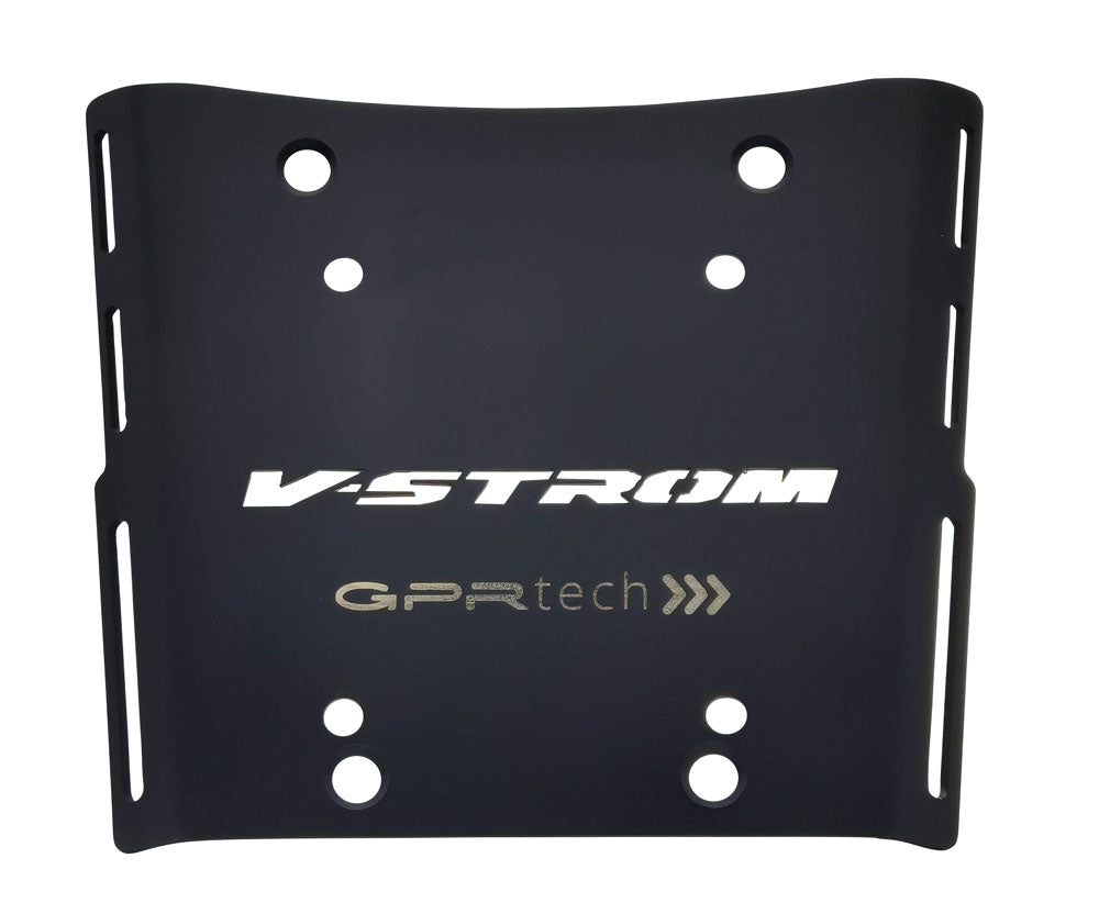 GPR Tech Alpi-Tech 35L Aluminium Top Case with Specific Fitting Plate - Suzuki V-STROM 650 (2012–2016) - Silver - image 3