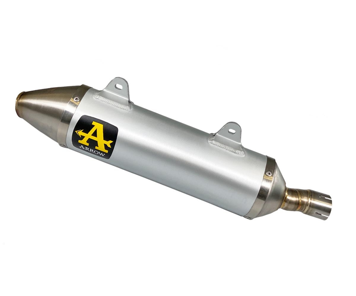 Aprilia Rx-sx 125 2021-2024 Exhaust Muffler Arrow Thunder Steel Endcap Aluminium - 52510AO - ARROW EXHAUSTS