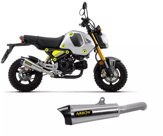 Arrow HONDA MSX 125 GROM Slip-On Exhaust 2021-2023 – X-Kone Carbon Carbon End Cap