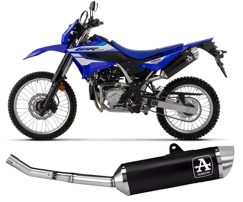 Arrow Thunder Dark Aluminium / Stainless Steel Exhaust Muffler for Yamaha Wr 125 R 2026 - ARROW EXHAUSTS