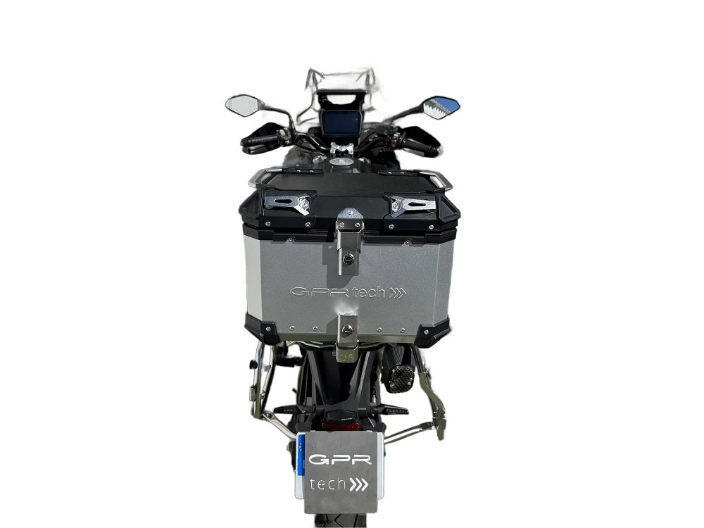 GPR Tech Alpi-Tech 35L Aluminium Top Case with Specific Fitting Plate - Voge 525DSX (2023–2024) - Silver - image 3