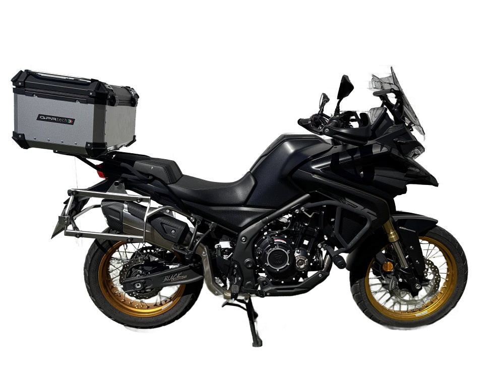 GPR Tech Alpi-Tech 45L Aluminium Top Case with Specific Fitting Plate - Voge 525DSX (2023–2024) - Silver