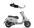 Arrow Full Exhaust with URBAN Aluminium "Dark" end cap with carbon tip for Piaggio Vespa Gts 310 2024 - ARROW EXHAUSTS