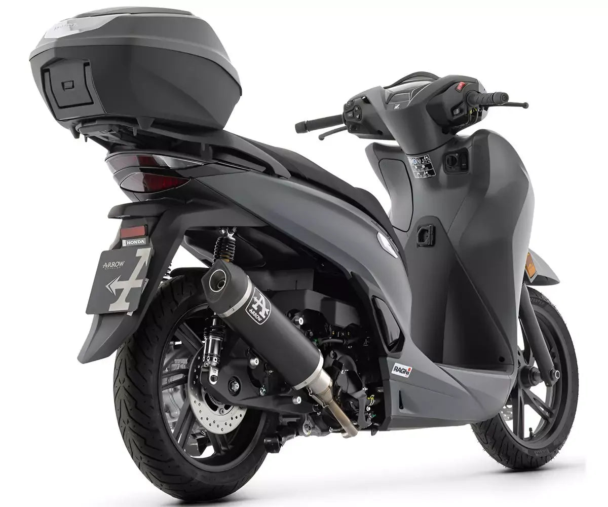Arrow URBAN Dark Aluminium Full System Exhaust for Honda SH / Forza / ADV 350 2025-2026 - ARROW EXHAUSTS
