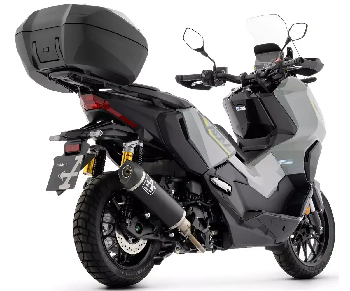 Arrow URBAN Dark Aluminium Full System Exhaust for Honda SH / Forza / ADV 350 2025-2026 - ARROW EXHAUSTS