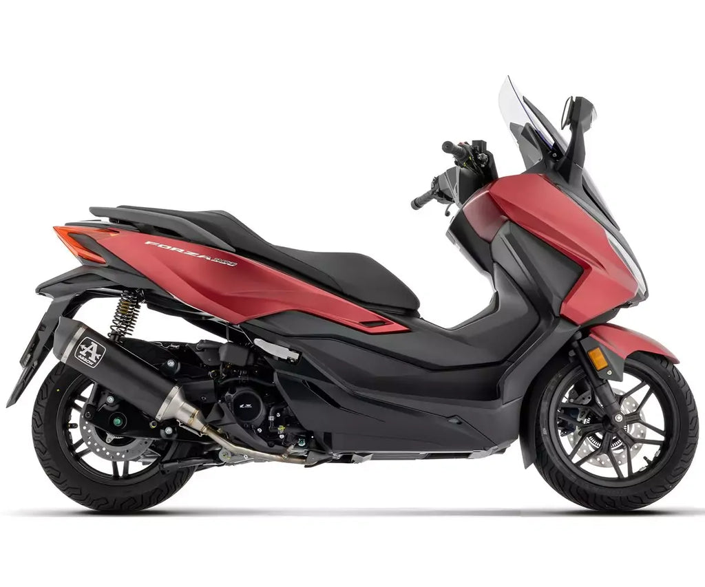 Arrow URBAN Dark Aluminium Full System Exhaust for Honda SH / Forza / ADV 350 2025-2026 - ARROW EXHAUSTS
