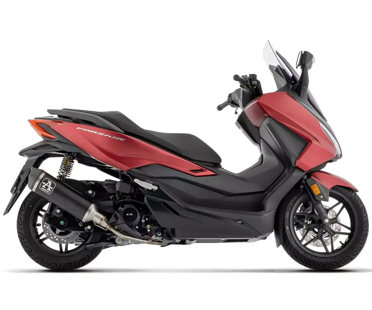 Arrow URBAN Dark Aluminium Full System Exhaust for Honda SH / Forza / ADV 350 2025-2026 - ARROW EXHAUSTS