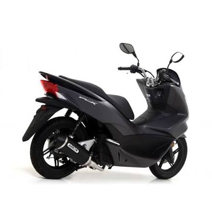 Arrow Honda PCX 150 Full System Exhaust 2012-2016 – Urban Black Aluminium Catalytic