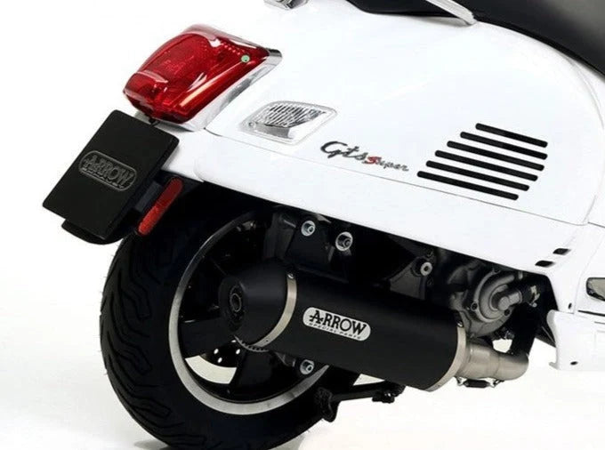 Arrow PIAGGIO GTS 300 HPE Slip-On Exhaust 2019-2020 – Black Aluminium Road Approved Racing