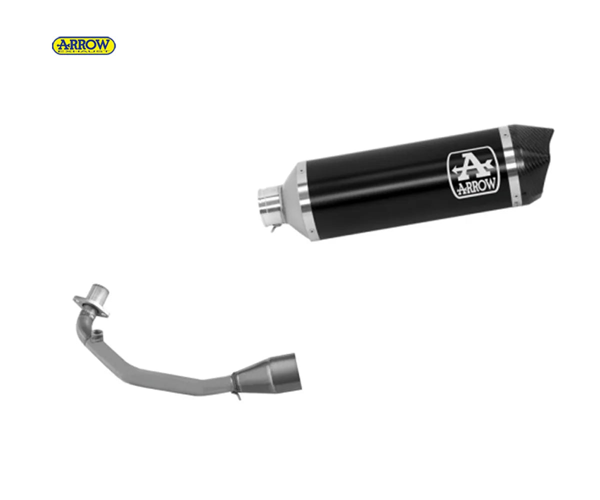 Arrow Vespa PRIMAVERA 125 3V I.E. Full System Exhaust 2021-2023 – Urban Black Aluminium Decat