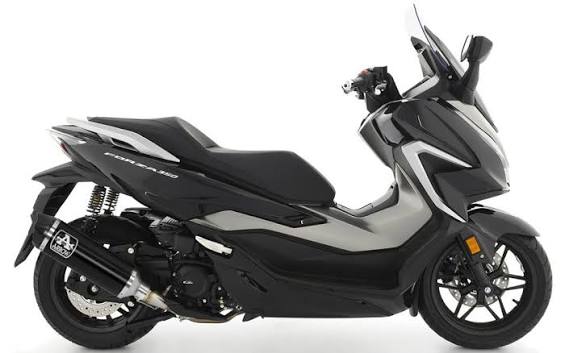 Arrow Honda FORZA 350 Full System Exhaust 2021-2024 – Urban Black Aluminium Decat