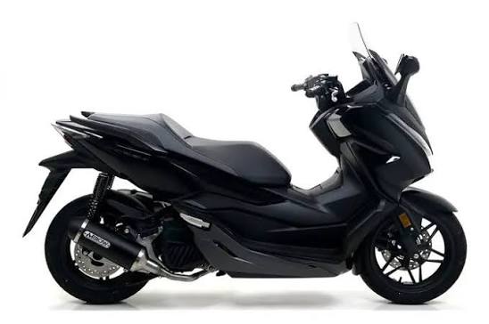 Arrow Honda FORZA 125 Full System Exhaust 2015-2016 – Urban Black Aluminium Catalytic