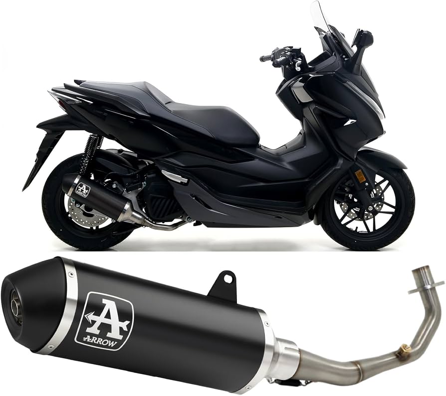 Arrow Honda FORZA 125 Full System Exhaust 2015-2016 – Urban Black Aluminium