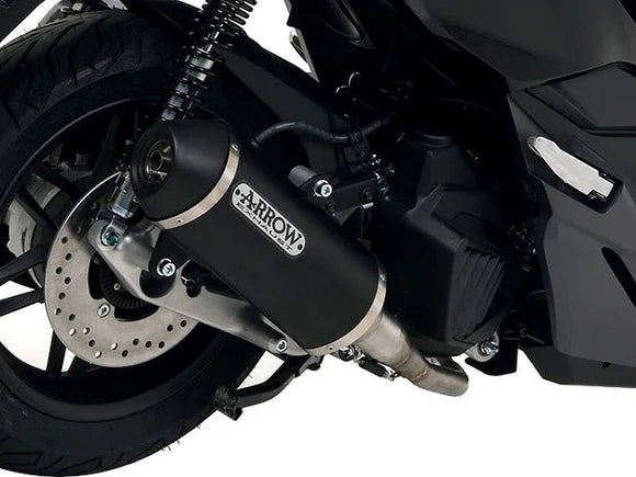 Arrow Honda SH 125 I Full System Exhaust 2017-2020 – Urban Black Aluminium Catalytic