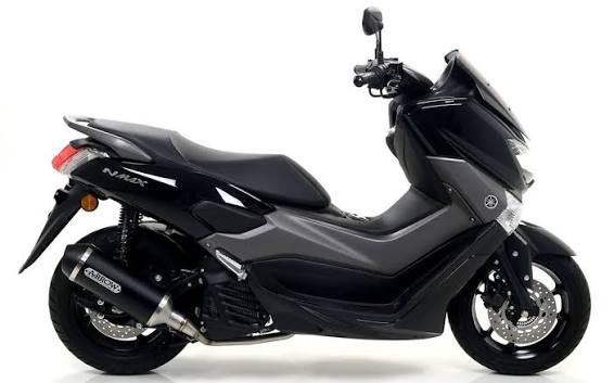 Arrow Yamaha N-MAX 155 Full System Exhaust 2017-2020 – Urban Black Aluminium Catalytic
