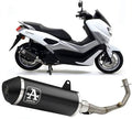 Arrow Yamaha N-MAX 155 Full System Exhaust 2017-2020 – Urban Black Aluminium