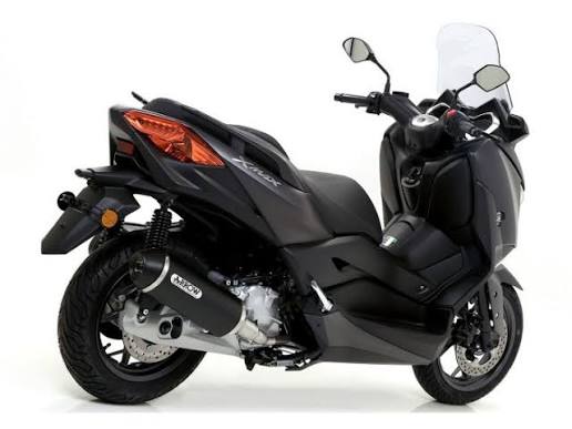 Arrow Yamaha X-MAX 125 Full System Exhaust 2018-2020 – Urban Black Aluminium Catalytic