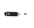 Arrow Kymco DOWNTOWN 350I Slip-On Exhaust + Link Pipe 2016-2019 – Urban Black Aluminium