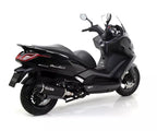 Arrow Kymco DOWNTOWN 350I Slip-On Exhaust + Link Pipe 2016-2019 – Urban Black Aluminium