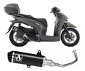 Arrow Honda SH 350 Full System Exhaust 2021-2023 – Urban Black Aluminium Carbon End Cap Catalytic Racing