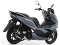 Arrow Honda PCX 125 Full System Exhaust 2021-2023 – Urban Black Aluminium Carbon End Cap Catalytic Road Approved