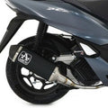 Arrow Honda PCX 125 Full System Exhaust 2021-2023 – Urban Black Aluminium Catalytic Road Approved