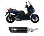 Arrow Yamaha XMAX 300 Slip-On Exhaust 2021-2024 – Urban Black Aluminium Carbon End Cap