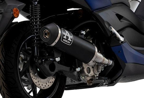Arrow Yamaha XMAX 300 Slip-On Exhaust 2021-2024 – Urban Black Aluminium