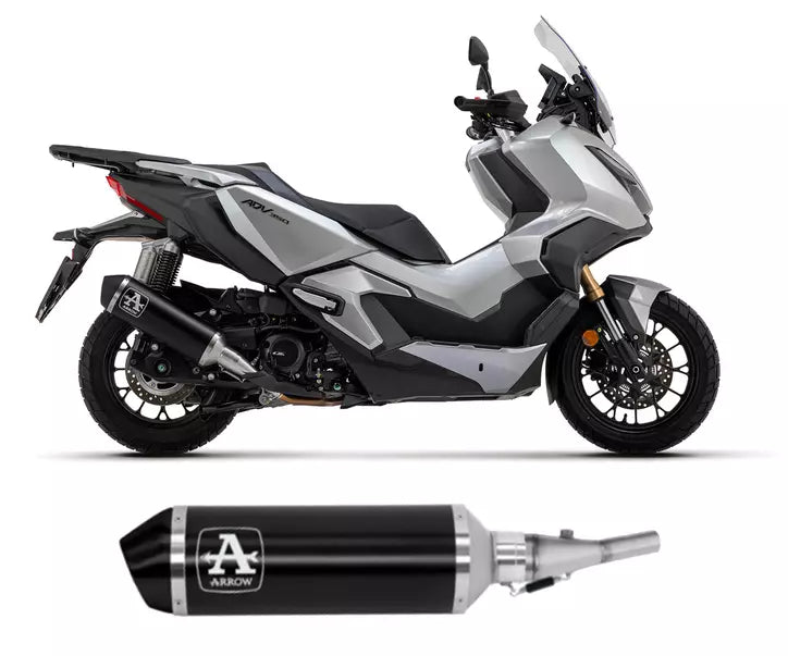 Arrow Honda ADV 350 Slip-On Exhaust 2022-2024 – Urban Black Aluminium